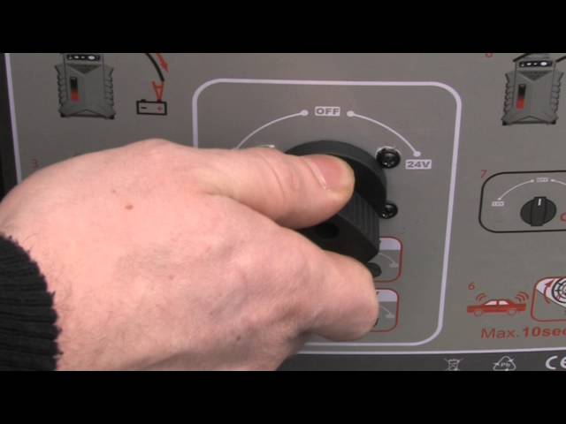 Video Teaser für Anwendungsvideo Batterie-Booster 12 V + 24V -- fahrbar   KS Tools 550.1725