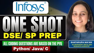 Infosys DSE/SP One Shot 🚀 | 100% PYQ Coding Questions | Java & Python | Crack DSE/SP in One Go!