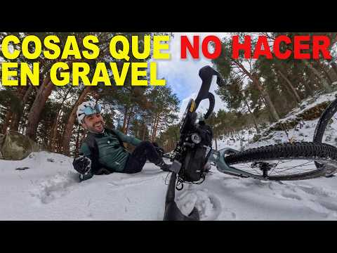 SUBÍ LA MORCUERA CON MI BICI DE GRAVEL POR LA NIEVE ☃️
