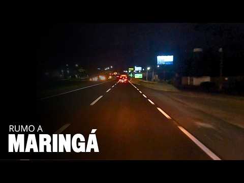 Doutor Camargo → Maringá pela PR-323 | Do Entardecer à Noite no Paraná