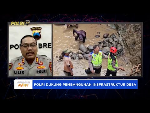 LIVE - AKBP LILIK ARDHIANSYAH KAPOLRES BREBES AKSI SIGAP DAN HUMANIS SAAT RENOVASI JEMBATAN CIBIUK