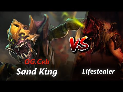 How to Sand King offlane vs Lifestealer/Winter Wyvern (feat. Ceb) | First 10 minutes