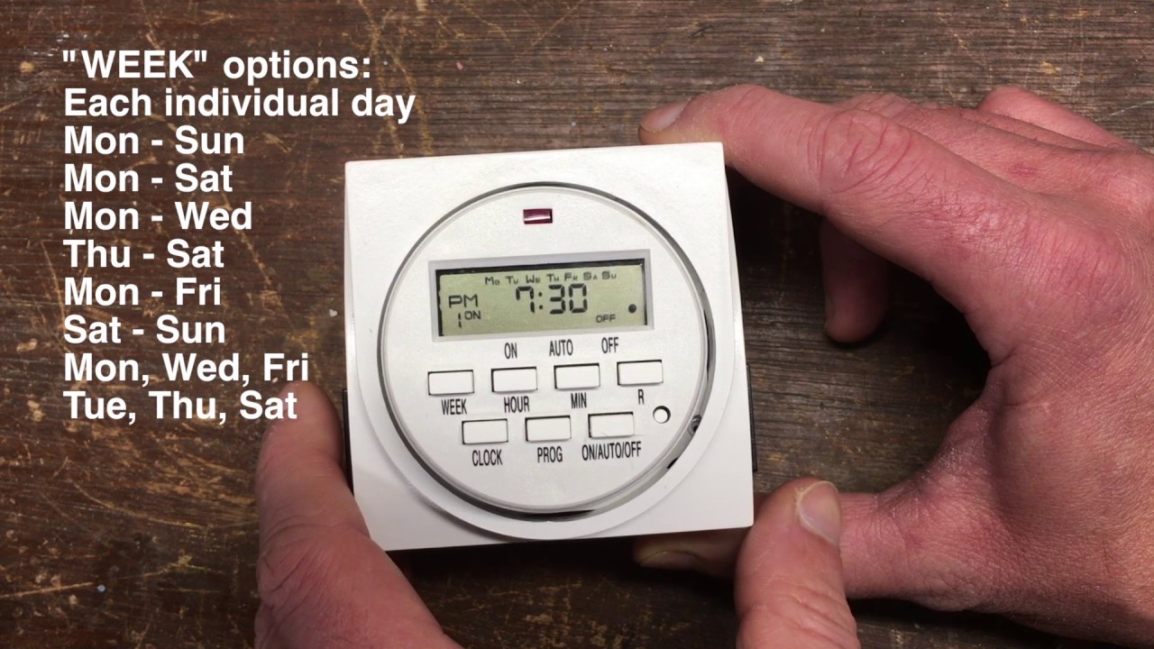 How To Set A Hydrofarm Digital Timer - Titan Controls, Century, Vivosun, Viagrow, Aspectek