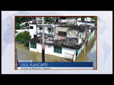 Balancán tiene 8000 afectados por desbordamiento del río Usumacinta: Saúl Plancarte