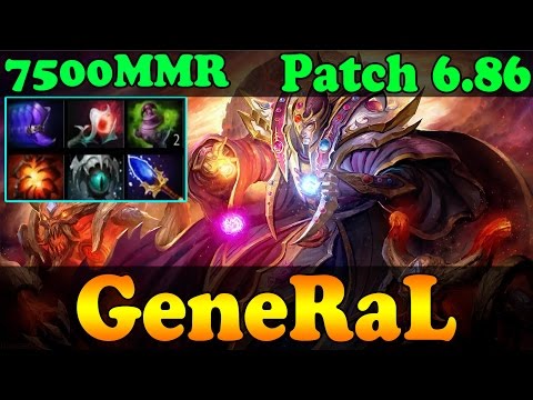Dota 2 - Patch 6.86 : GeneRaL 7500 MMR Plays Invoker Vol 1 - Ranked Match Gameplay!