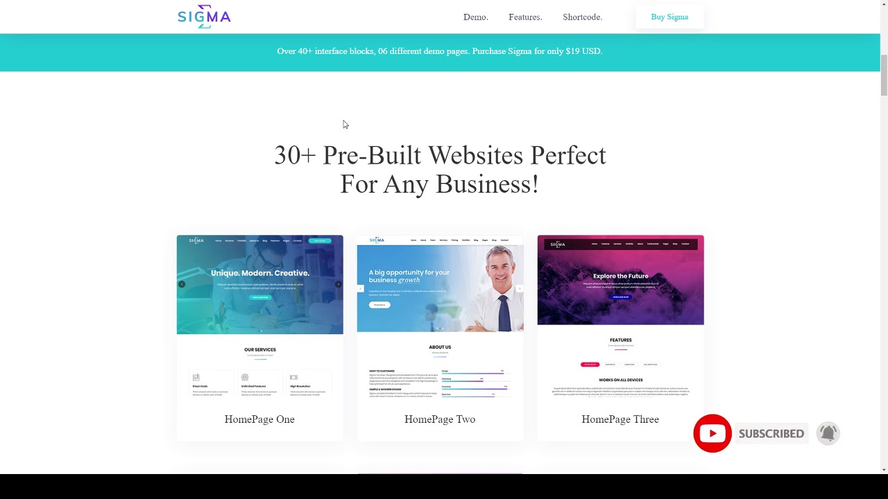 Sigma - Multipurpose WordPress Theme