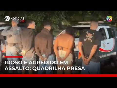Idoso é agredido durante assalto em chácaras e quadrilha é presa em SP | #SBTNotícias