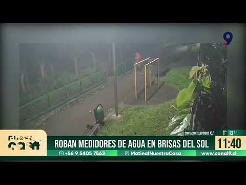 Roban medidores de agua a vecinos de Brisas del Sol en Talcahuano