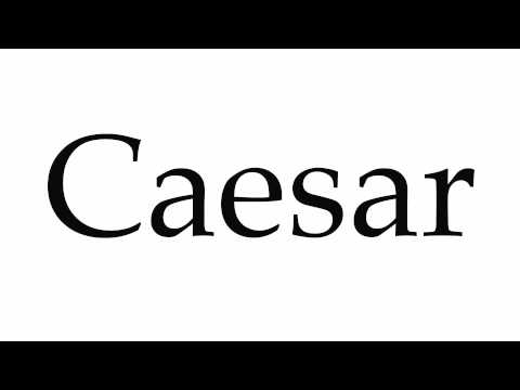 How to Pronounce Caesar