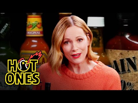 Leslie Mann Gets Revenge While Eating Spicy Wings | Hot Ones