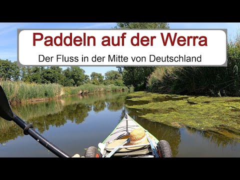 Paddling on the river Werra between Gerstungen and Herleshausen