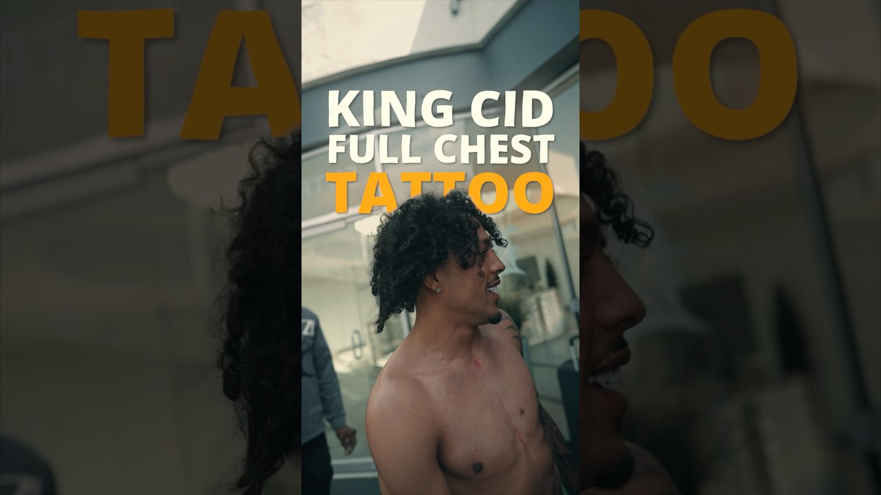 KING CID getting tattoo at GANGA TATTOO LA