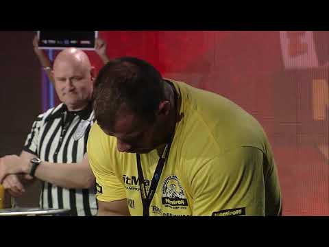 Arm wrestling semi final men right +95kg Tsyplenkov   Pushkar