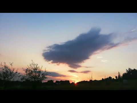 Lubaszowa - wschód słońca - sierpień 2019 - timelapse