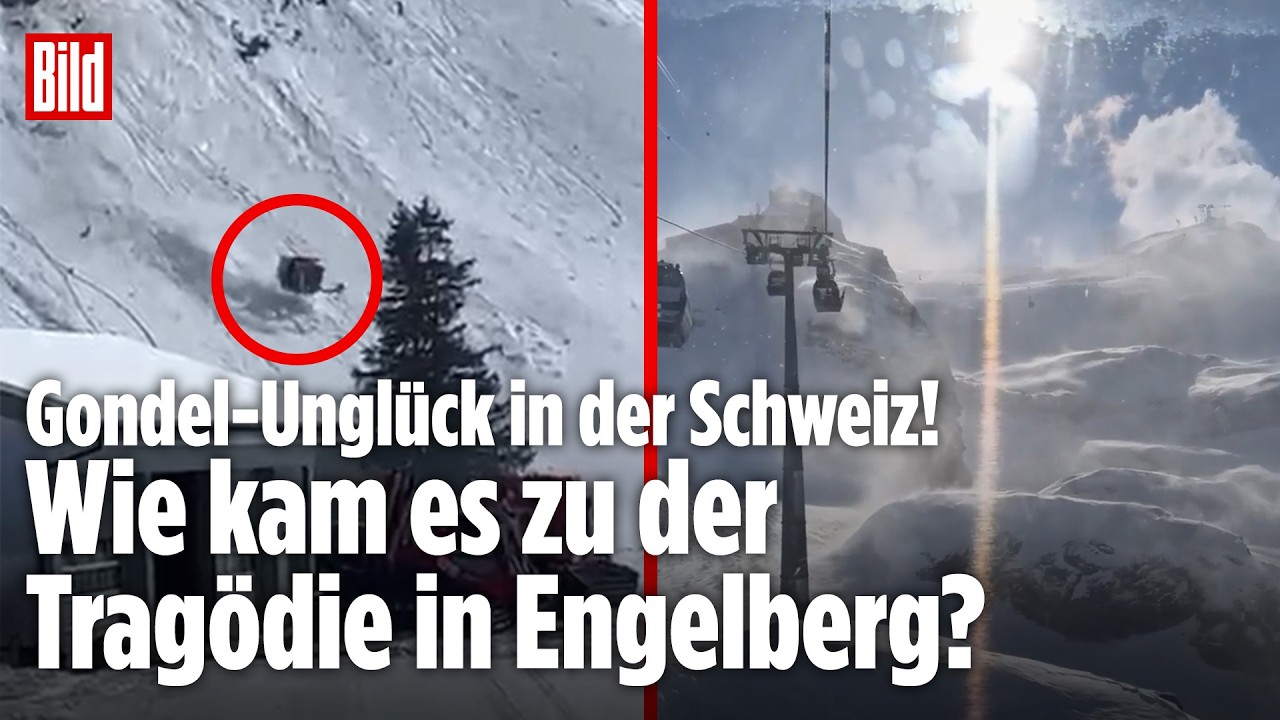 Gondel-Unglück in der Schweiz: Video zeigt Winde vor der Seilbahn-Tragödie! Frau stirbt!