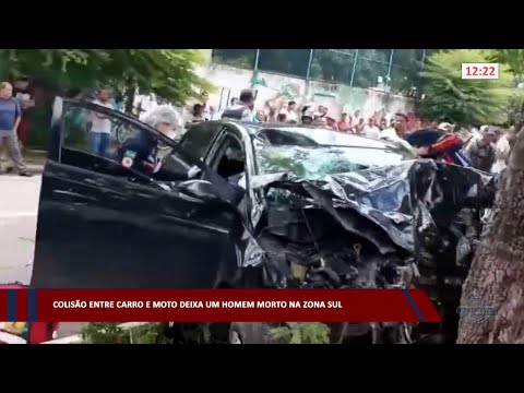 Colisão entre carro e moto deixa um homem morto na zona sul 10 04 2023
