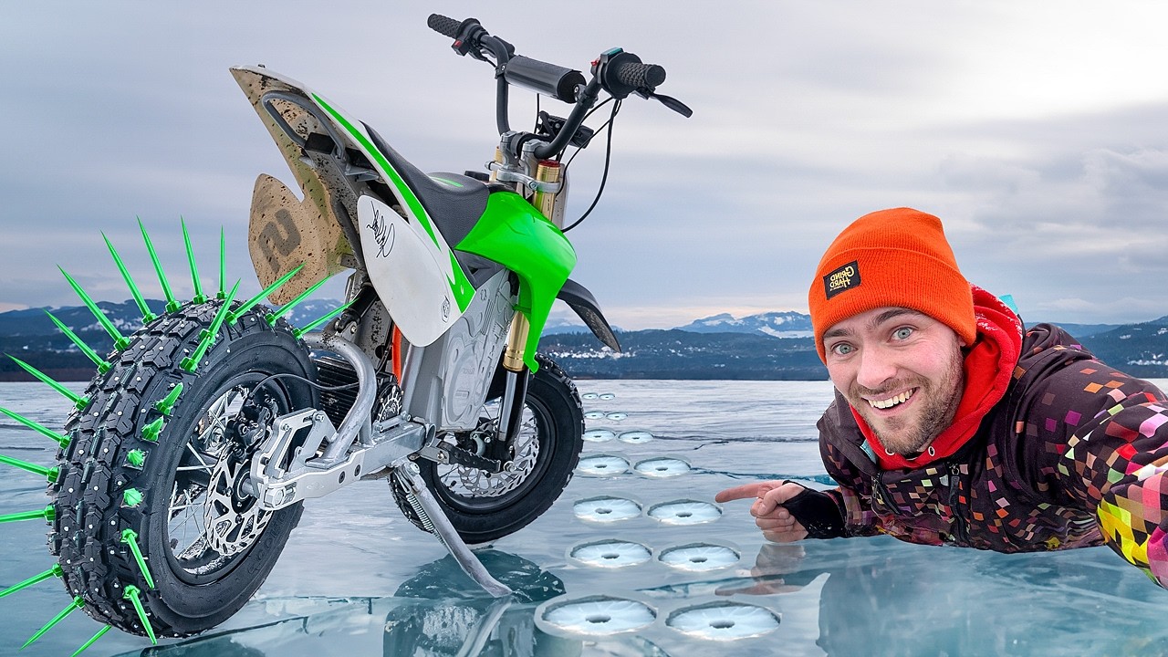 I Built a Dirt Bike that can Ride on Ice!