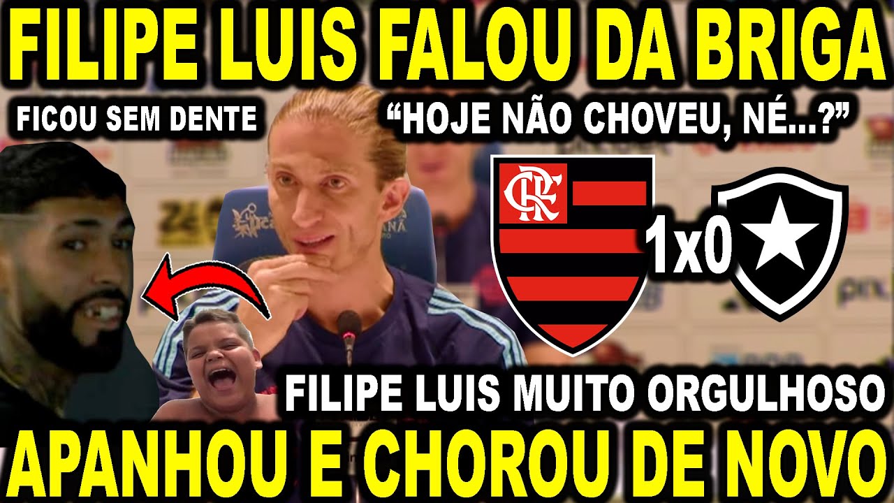 FILIPE LUIS SOLTOU O VERBO SOBRE A BRIGA FLAMENGO 1X0 BOTAFOGO! "APANHOU E CHORUO DE NOVO..." HAHA..