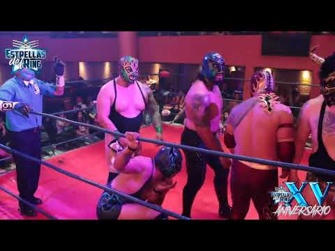 Rey Espectro, DMT Azul, Valioso y Minotauro vs Hnos Trauma, Dunamis y Kayros HALCON LUCHA LIBRE