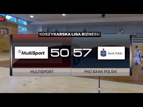Multisport vs PKO Bank Polski - IX kolejka - II Liga Warszawa - Koszykarska Liga Biznesu