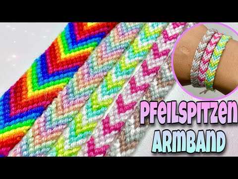 Einfaches Pfeilspitzen - Freundschaftsband knüpfen | Anfänger