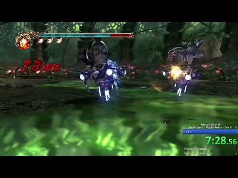 Ninja Gaiden II - Speedrun - Test of Valor 4 (Four of Green) - New Game - Master Ninja - 12:32
