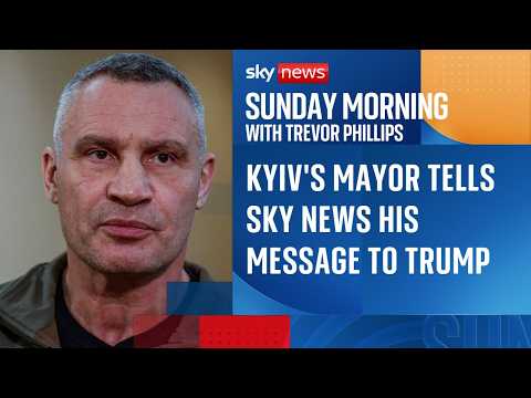 Awkward pause when Kyiv mayor asked about trust in Trump | Ukraine war