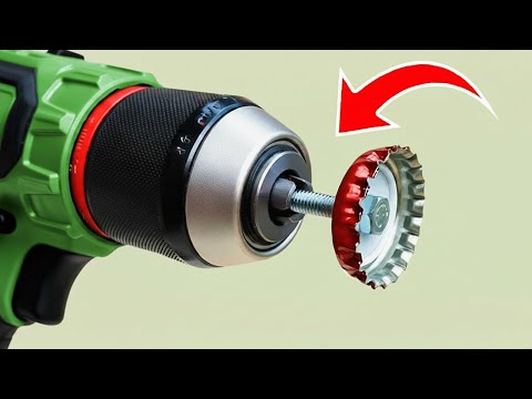 Just Insert a Beer Bottle Cap in a Drill and see what most people can't imagine😱 Creation short