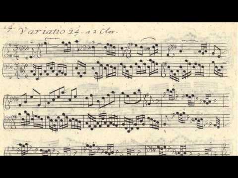 JS Bach - Original Handwritten Scores - Goldberg Variations (by Glenn Gould 1955)