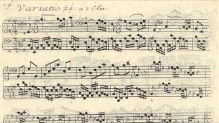 JS Bach - Original Handwritten Scores - Goldberg Variations (by Glenn Gould 1955)