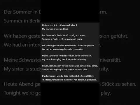 LEARN ENGLISH BY GERMAN