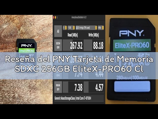 Vídeo relacionado con PNY Tarjeta de Memoria SDXC 128GB EliteX-PRO60 Class 10 U3 V60 UHS-II
