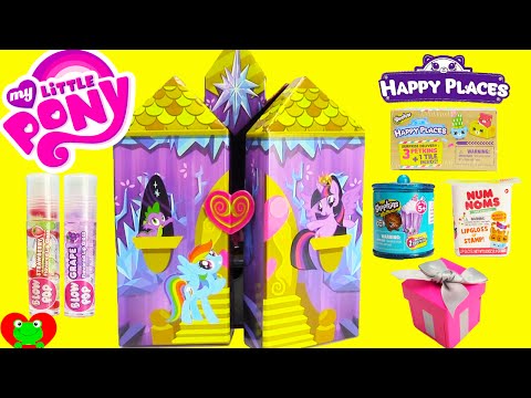 My Little Pony Twilight Sparkle Castle Jewelry Box with Shopkins Happy Places and Surprises