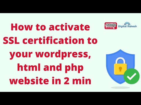 How do I enable SSL in HTML and PHP and WORDPRESS website