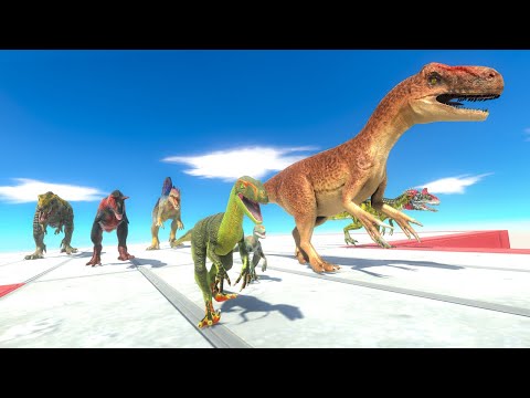 CARNIVORE DINOSAURS NEIGHBORS attack T REX AGAIN ARBS - Animal Revolt Battle Simulator