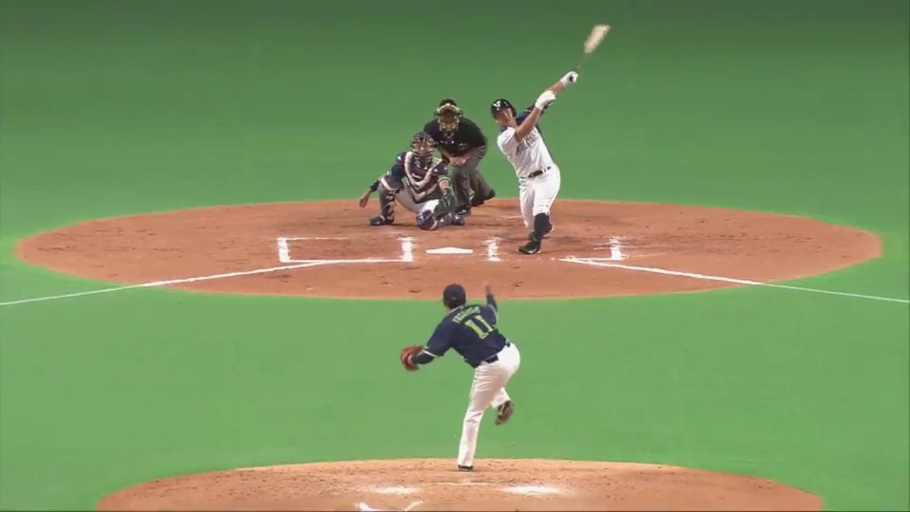 北海道日本ハム横尾選手が日本人トップタイのOP戦4号 東京ヤクルト由規投手から逆転2ラン