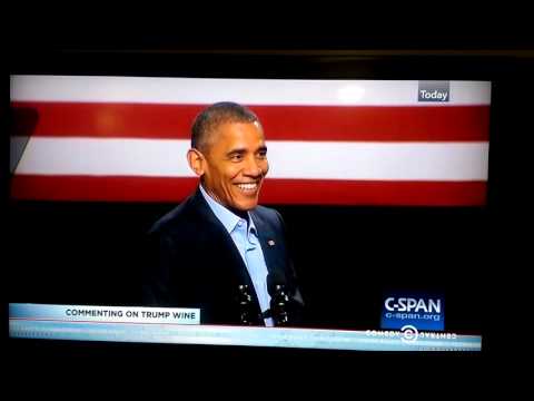 President Obama speaking in African-American accent