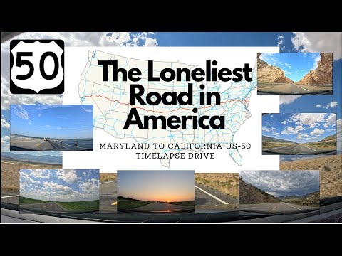 US-50 WEST | MARYLAND TO CALIFORNIA TIMELAPSE DRIVE