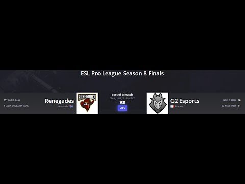 Renegades vs G2 Esports ESL Pro League Season 8 Finals Map 1