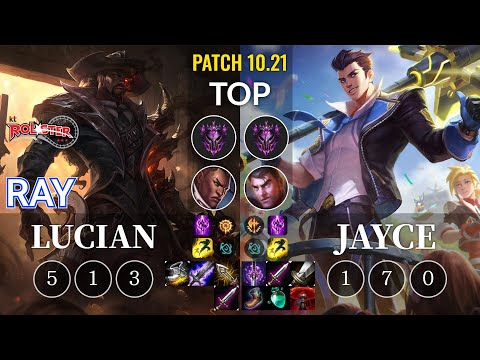 KT Ray Lucian vs Jayce Top - KR Patch 10.21