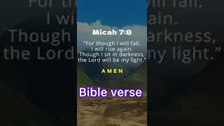 For thought I will fall,I will rise again Micah7:8 #usa #motivation #bible #love #shorts #christian