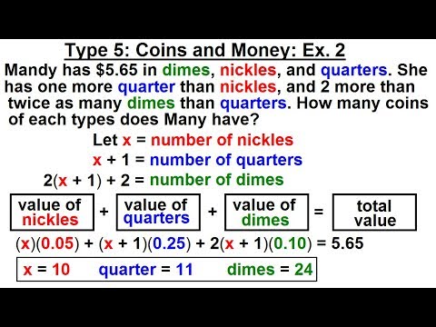 Algebra Ch 2 Word Problem 1 of 46 What is the Key to Solving Word Problems