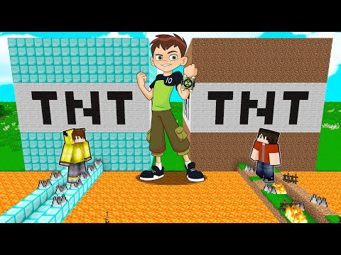 ZENGİN GÜVENLİ TNT VS FAKİR GÜVENLİ TNT! 😱 - Minecraft