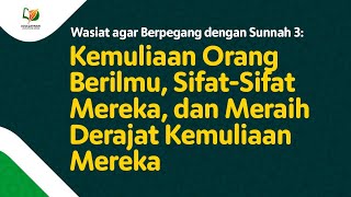 Download lagu 30. Kemuliaan Orang Berilmu, Sifat-Sifat Mereka, dan tentang Meraih Derajat Kemuliaan Mereka mp3 Download lagu 30. Kemuliaan Orang Berilmu, Sifat-Sifat Mereka, dan tentang Meraih Derajat Kemuliaan Mereka mp3
