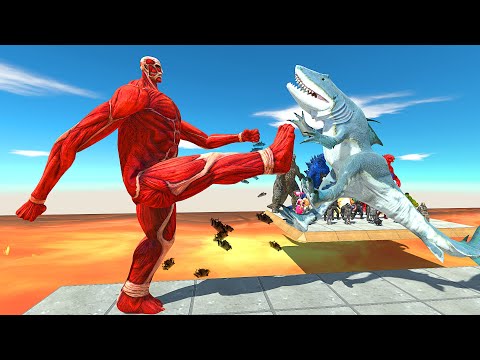 Who Can Withstand The Kick Of Colossal Titan - Animal Revolt Battle Simulator