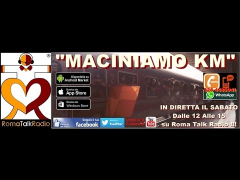Davide Bombardini ai microfoni di RomaTalkRadio nel format "Maciniamo Km"