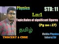11th Physics Ln 1 Significant Figures Tamil