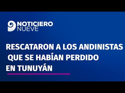 Rescataron a los andinistas que se habían perdido en Tunuyán