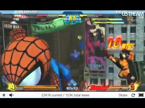 EVO 2011 - Marvel vs Capcom 3 - Ryan Hunter vs. Kuraso