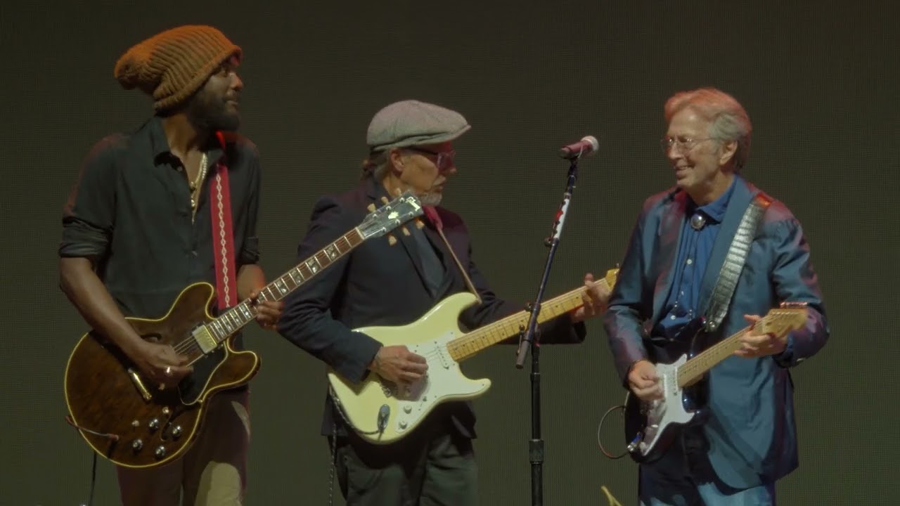 Jimmie Vaughan,Gary Clark Jr. Eric Clapton - Sweet Home Chicago (Eric Clapton's Crossroads 2023) - YouTube